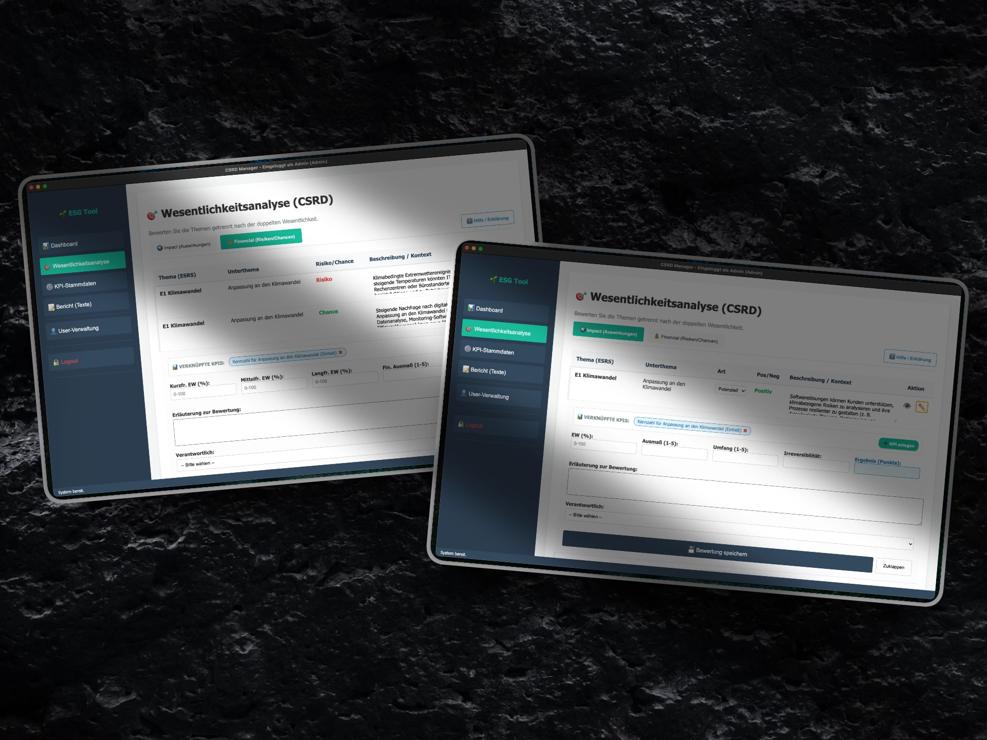 CSRD ESRS Manager Benutzerverwaltung